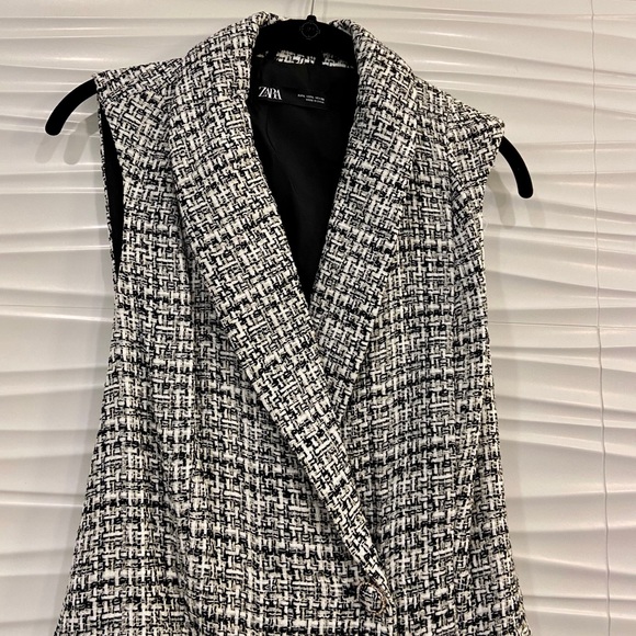 NWT Zara metallic tweed jumpsuit - Picture 8 of 15